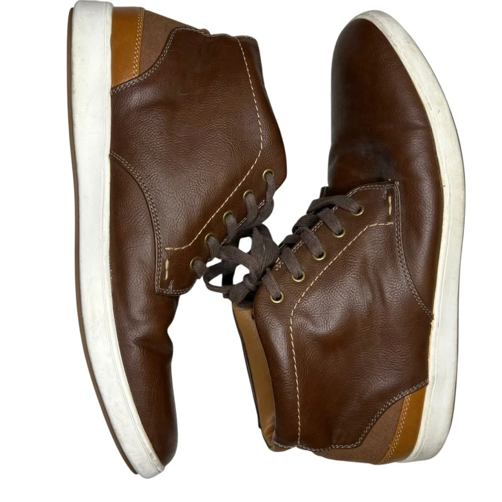 Steve Madden Mens Size 10 Frazier Brown High Top Ankle Boots Shoes Casual Work